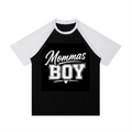 Contrast Raglan Sleeve Mesh T-Shirt